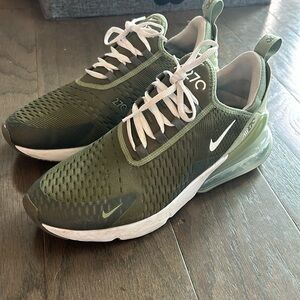 I am selling forest green worn once Nike 270s